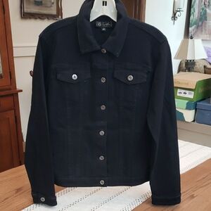 Womens Black Denim Jacket